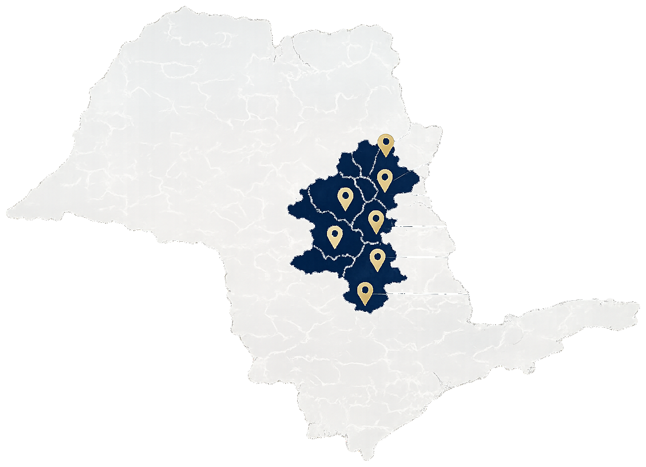 Mapa de atuação regional da HL no estado de São Paulo